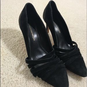 Rebecca Minkoff Heels, Black w Gold Studs